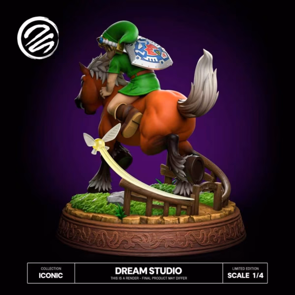 The Legend of Zelda Dream Studio Young Link x Epona Resin Statue 2