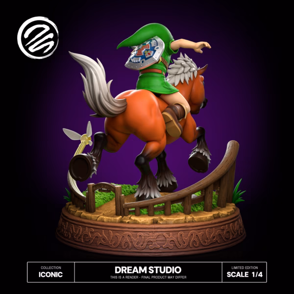 The Legend of Zelda Dream Studio Young Link x Epona Resin Statue 3