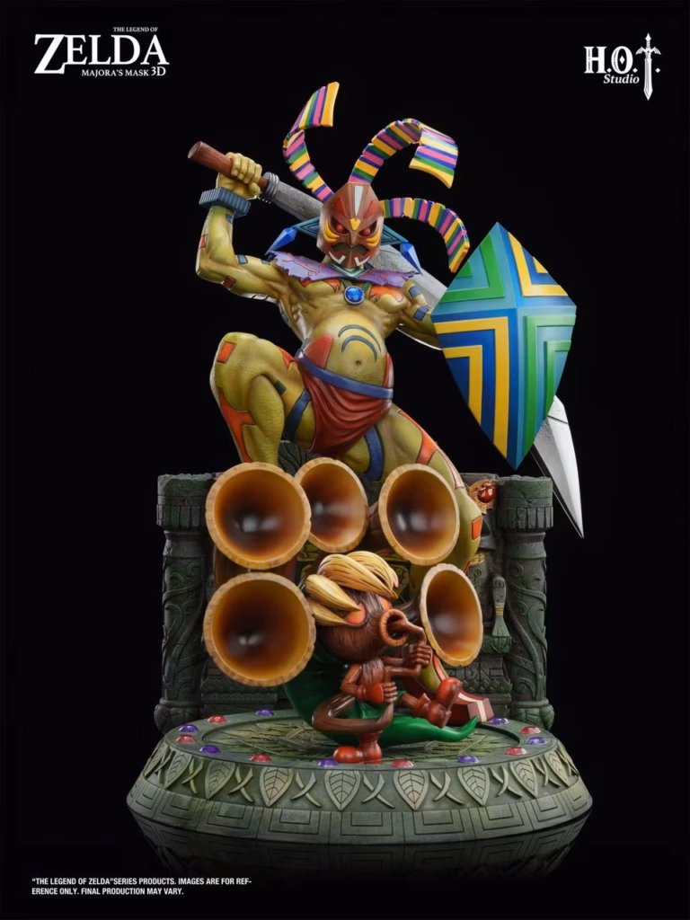 The Legend of Zelda HOT Studio Odolwa x Deku Link Resin Statue
