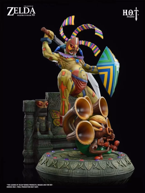 The Legend of Zelda HOT Studio Odolwa x Deku Link Resin Statue 2