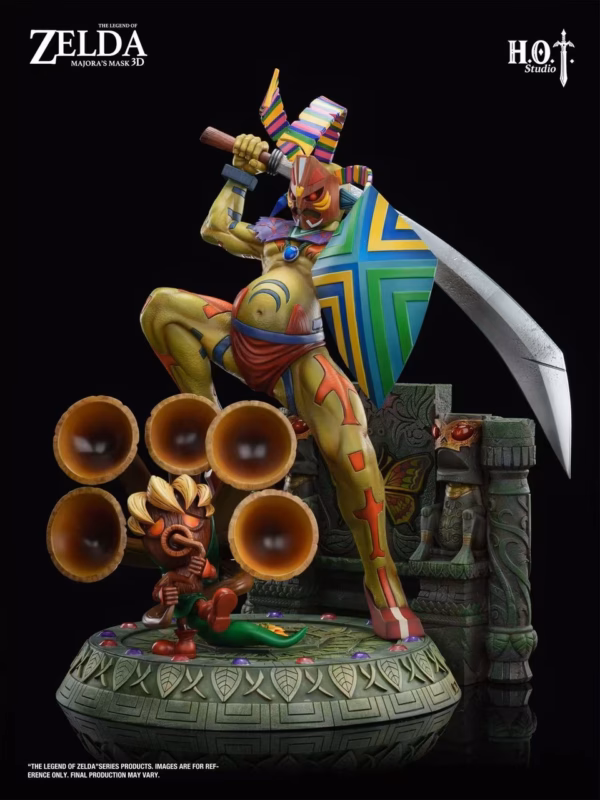 The Legend of Zelda HOT Studio Odolwa x Deku Link Resin Statue 3