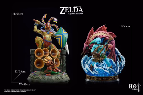 The Legend of Zelda HOT Studio Odolwa x Deku Link Resin Statue 6