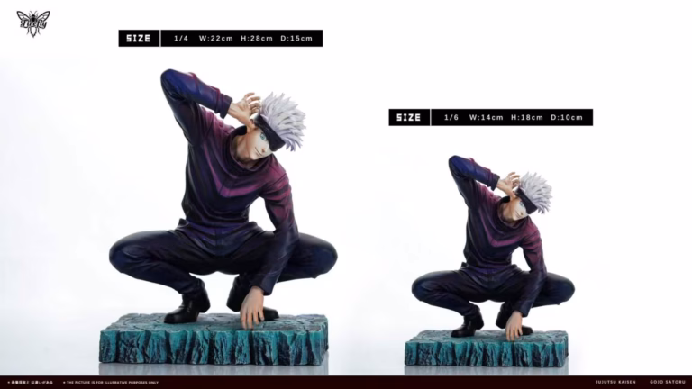 Jujutsu Kaisen Firefly Studio Squatting Satoru Gojo Resin Statue