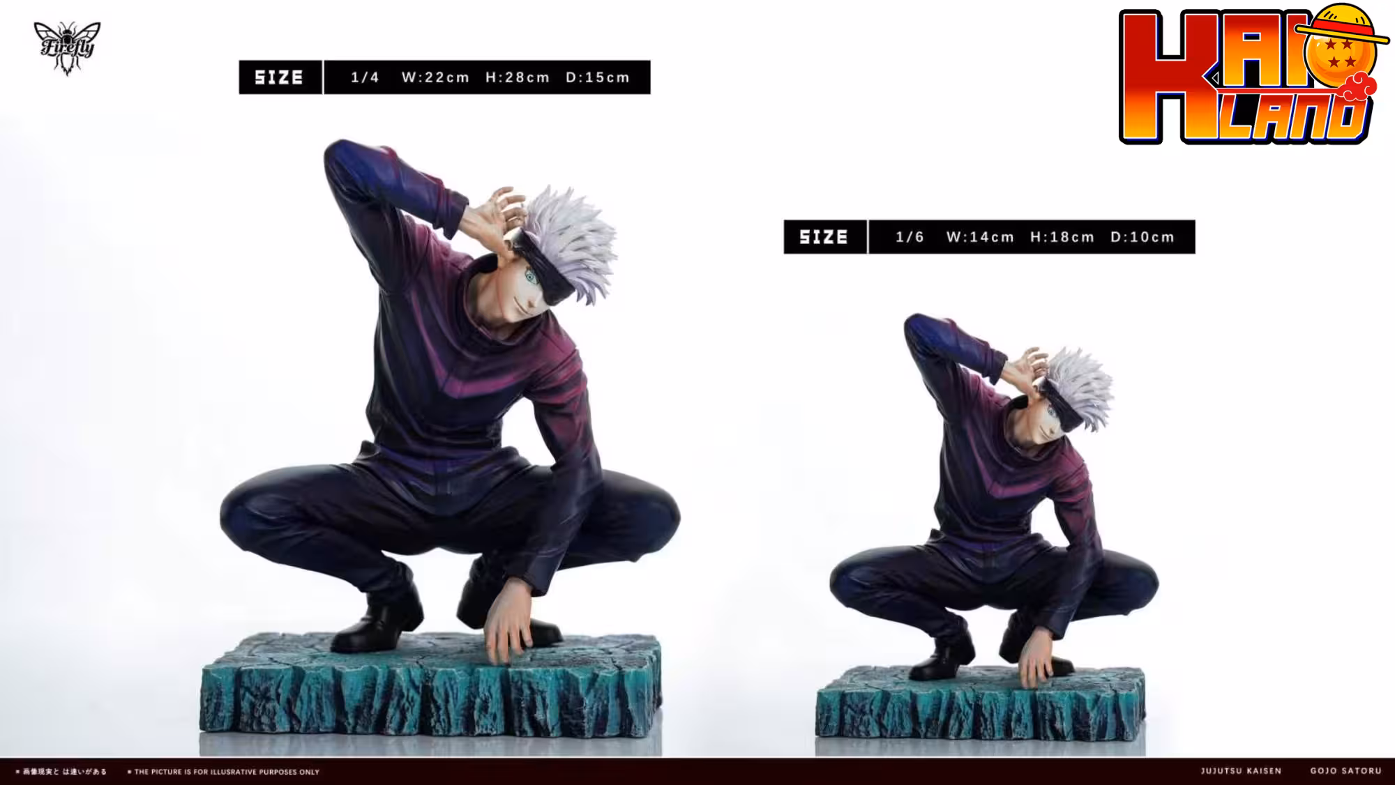 Jujutsu Kaisen Firefly Studio Squatting Satoru Gojo Resin Statue