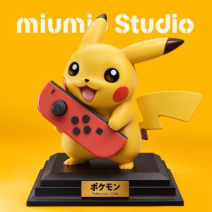 Pokemon miumiu Studio Pikachu Game Resin Statue