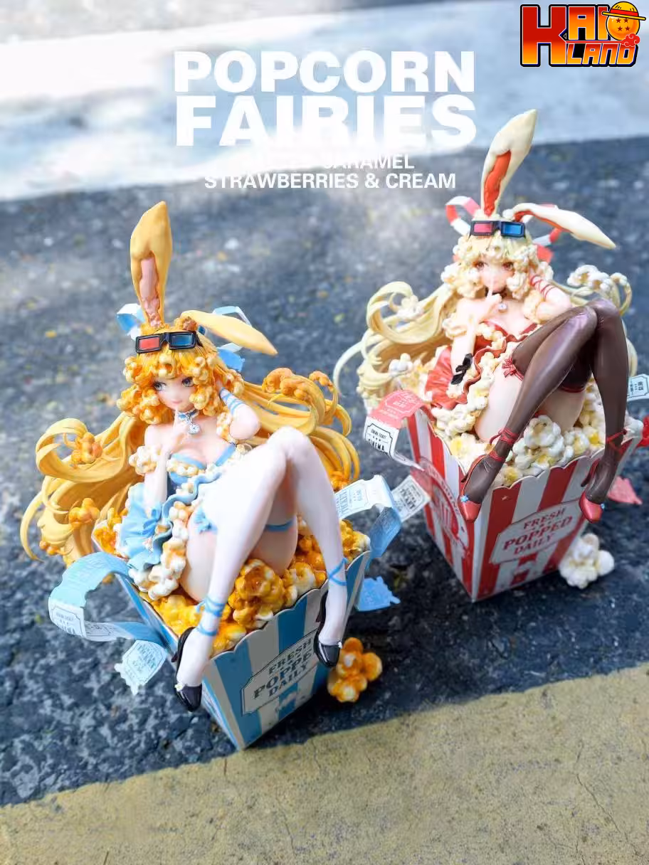 Popcorn Girl Popcorn Girl Studio Sea Salt Caramel  Strawberry Cream Resin Statue