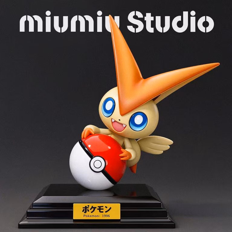 Pokemon miumiu Studio Victini Resin Statue
