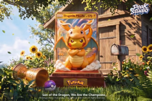 Pokémon Peak Studio Dragonite Cosplay Pikachu Resin Statue