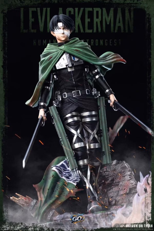 Attack On Titan Go Figure Studio Levi Ackerman Resin Statue 3