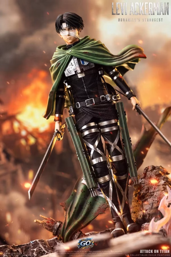 Attack On Titan Go Figure Studio Levi Ackerman Resin Statue 4