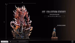 Attack On Titan Hertz Studio Bertholdt Hoover x Colossal Titan Resin Statue