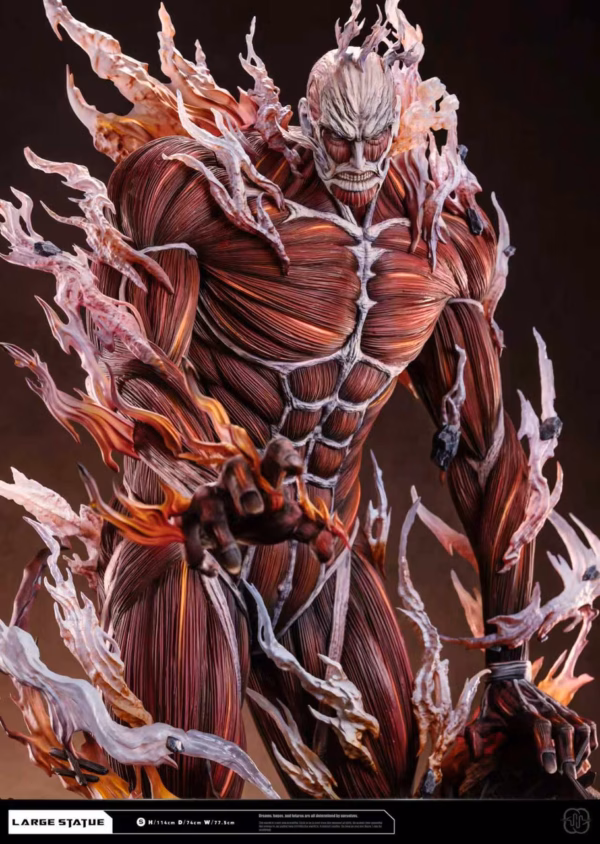 Attack On Titan Hertz Studio Bertholdt Hoover x Colossal Titan Resin Statue 3