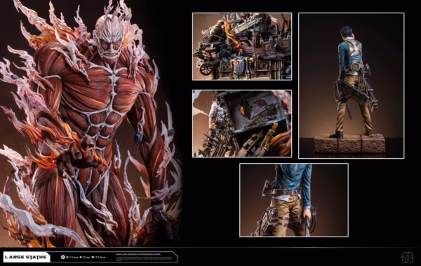 Attack On Titan Hertz Studio Bertholdt Hoover x Colossal Titan Resin Statue 4