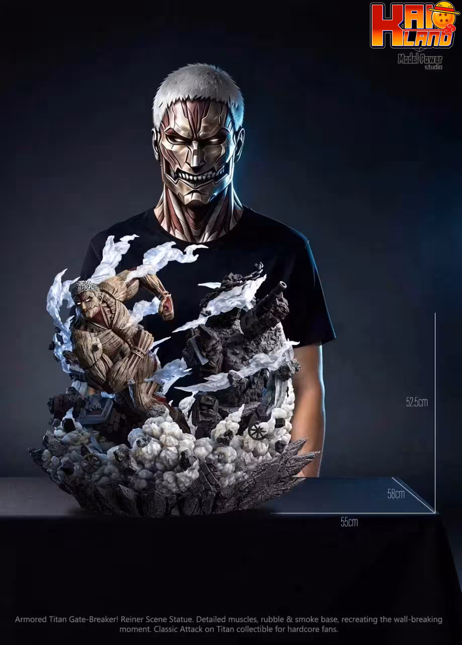 Attack On Titan Model Power Studio Armored Titan Resin Statue