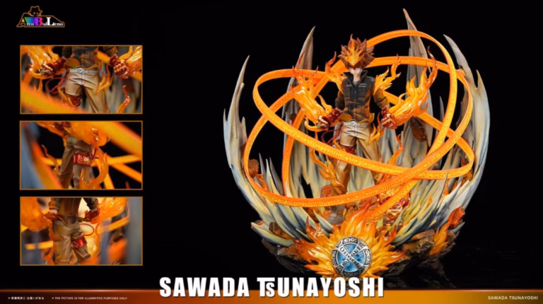 Katekyo Hitman Reborn Arcobaleno Studio Sawada Tsunayoshi Resin Statue
