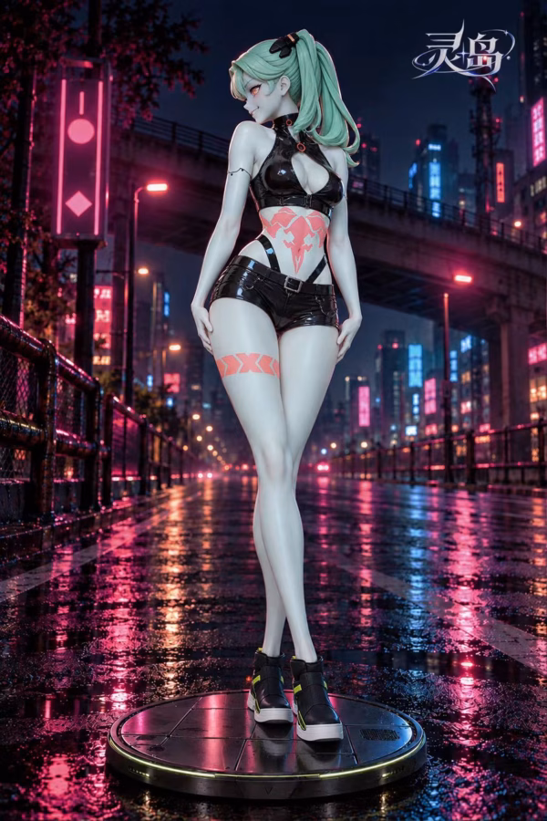 Cyberpunk LingDao Studio Cyberpunk Rebecca Resin Statue 2