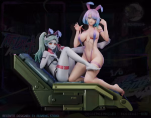 Cyberpunk RuMeng Studio Lucy x Rebecca Resin Stattue