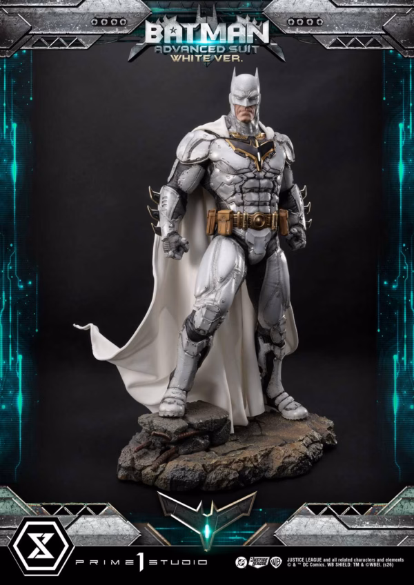 DC Comics Justice League Batman Prime 1 Studio Batman Advanced Suit White 3
