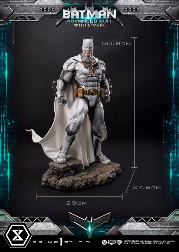 DC Comics Justice League Batman Prime 1 Studio Batman Advanced Suit White 4