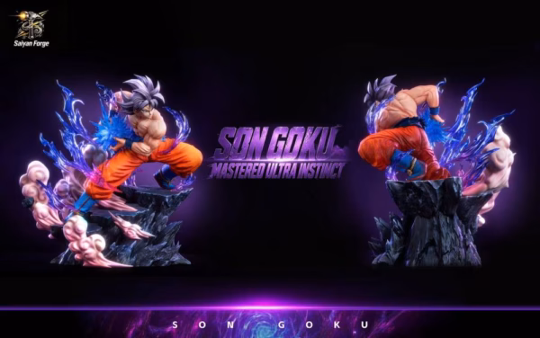 Dragon Ball Saiyan Forge Studio Son Goku Ultra Instinct x Broly Resin Statue 2
