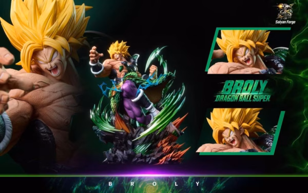 Dragon Ball Saiyan Forge Studio Son Goku Ultra Instinct x Broly Resin Statue 3