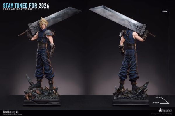 Final Fantasy Dream Boat Studio Cloud Strife Resin Statue 2
