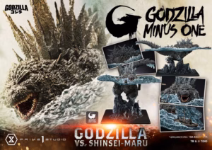 Godzilla Minus One Prime 1 Studio Godzilla Vs Shinsei maru Licensed Resin Statue