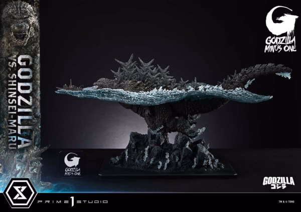 Godzilla Minus One Prime 1 Studio Godzilla Vs Shinsei maru Licensed Resin Statue 2