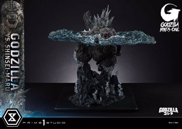 Godzilla Minus One Prime 1 Studio Godzilla Vs Shinsei maru Licensed Resin Statue 4