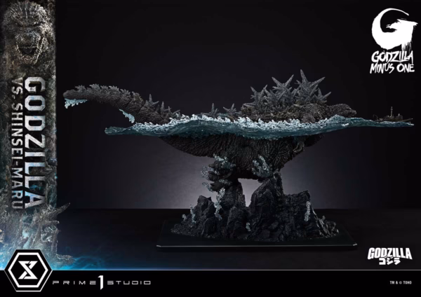 Godzilla Minus One Prime 1 Studio Godzilla Vs Shinsei maru Licensed Resin Statue 5
