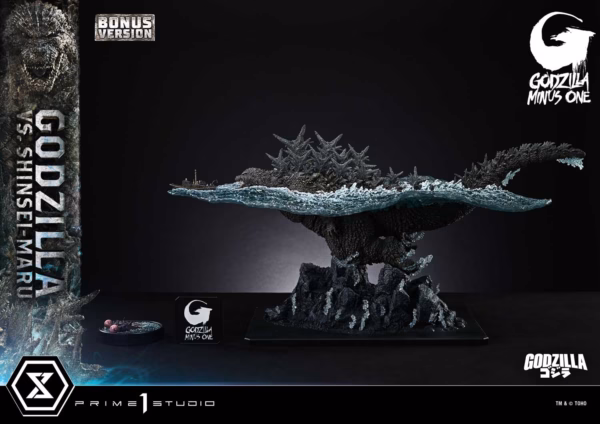 Godzilla Minus One Prime 1 Studio Godzilla Vs Shinsei maru Licensed Resin Statue 7
