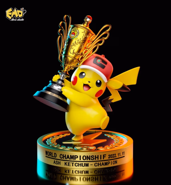 Pokemon EMO Studio Ash Ketchum Pokemon Master Resin Statue 7