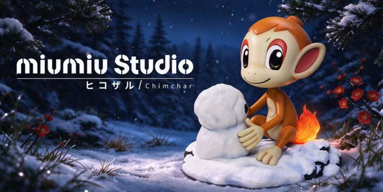 Pokemon Miumiu Studio Chimchar Resin Statue