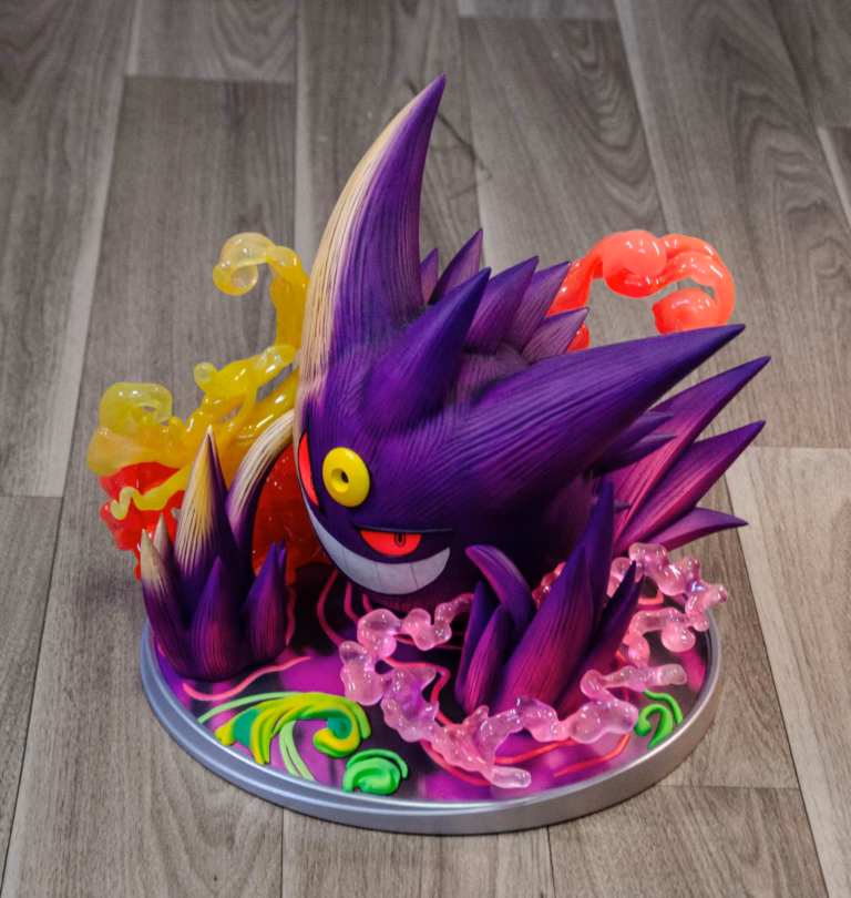 Pokemon Rocketo Punch Studio Mega Gengar Resin Statue