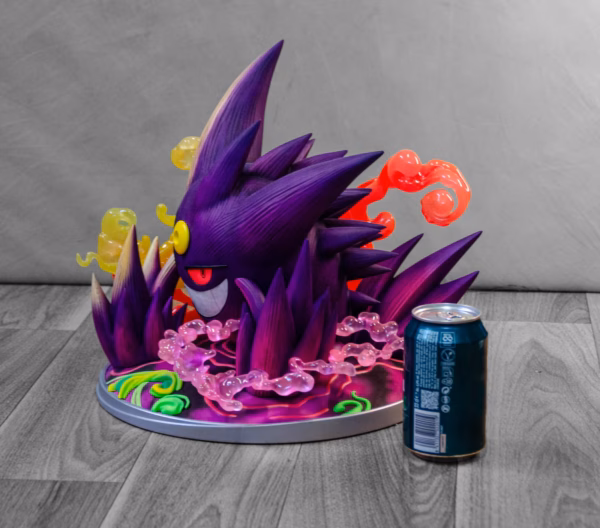 Pokemon Rocketo Punch Studio Mega Gengar Resin Statue 2
