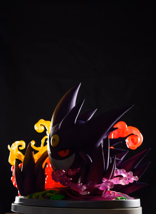 Pokemon Rocketo Punch Studio Mega Gengar Resin Statue 3