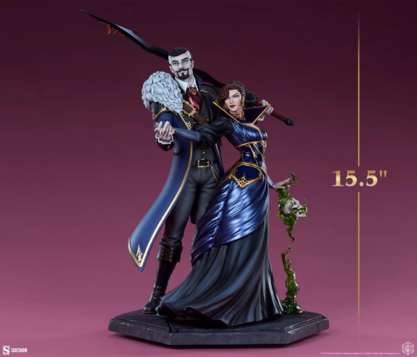 The Legend of Vox Machina Sideshow Collectibles Delilah Briarwood x Sylas Briarwood Licensed Resin Statue 4