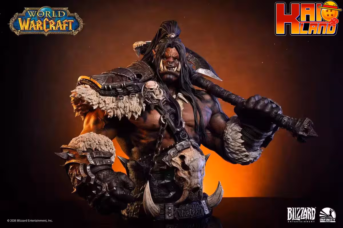 World of Warcraft Infinity Studio X Blizzard Entertainment Grommash Hellscream Bust Licensed Resin Statue