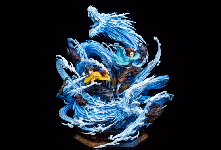 Kimetsu No Yaiba JueYu Studio Giyu Tomioka x Tanjiro Kamado Resin Statue