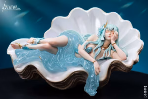 Original October Wutong Studio Clam Girl Haixi Resin Statue