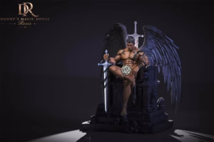 Radiance Repose Dannys Magic House Studio Angel of Darkness Umbra Resin Statue