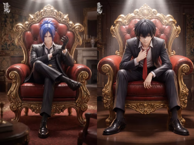 Katekyo Hitman Reborn Floating Light Studio Rokudo Mukuro X Hibari Kyoya Resin Statue