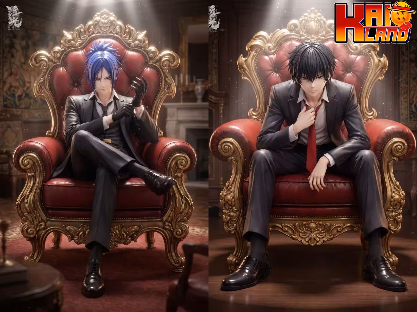 Katekyo Hitman Reborn Floating Light Studio Rokudo Mukuro X Hibari Kyoya Resin Statue